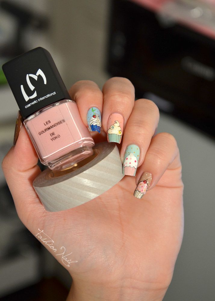 Blog de Yoko Cupcake nail art